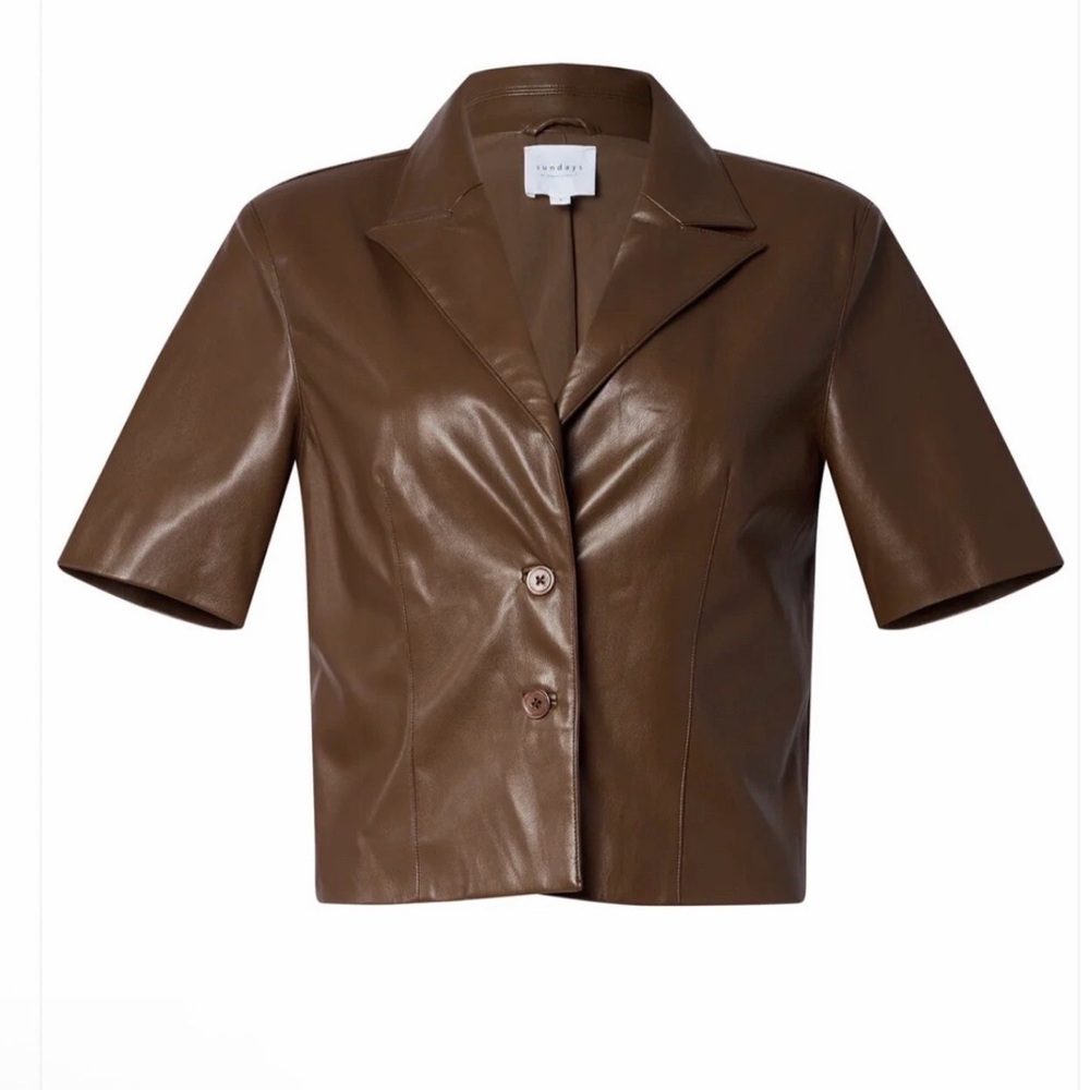 Sundays Vegan Leather Top